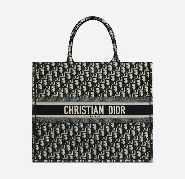 Dior Large Book Tote  Blue Dior Oblique Embroidery 42Cm M1286Zriw M928
