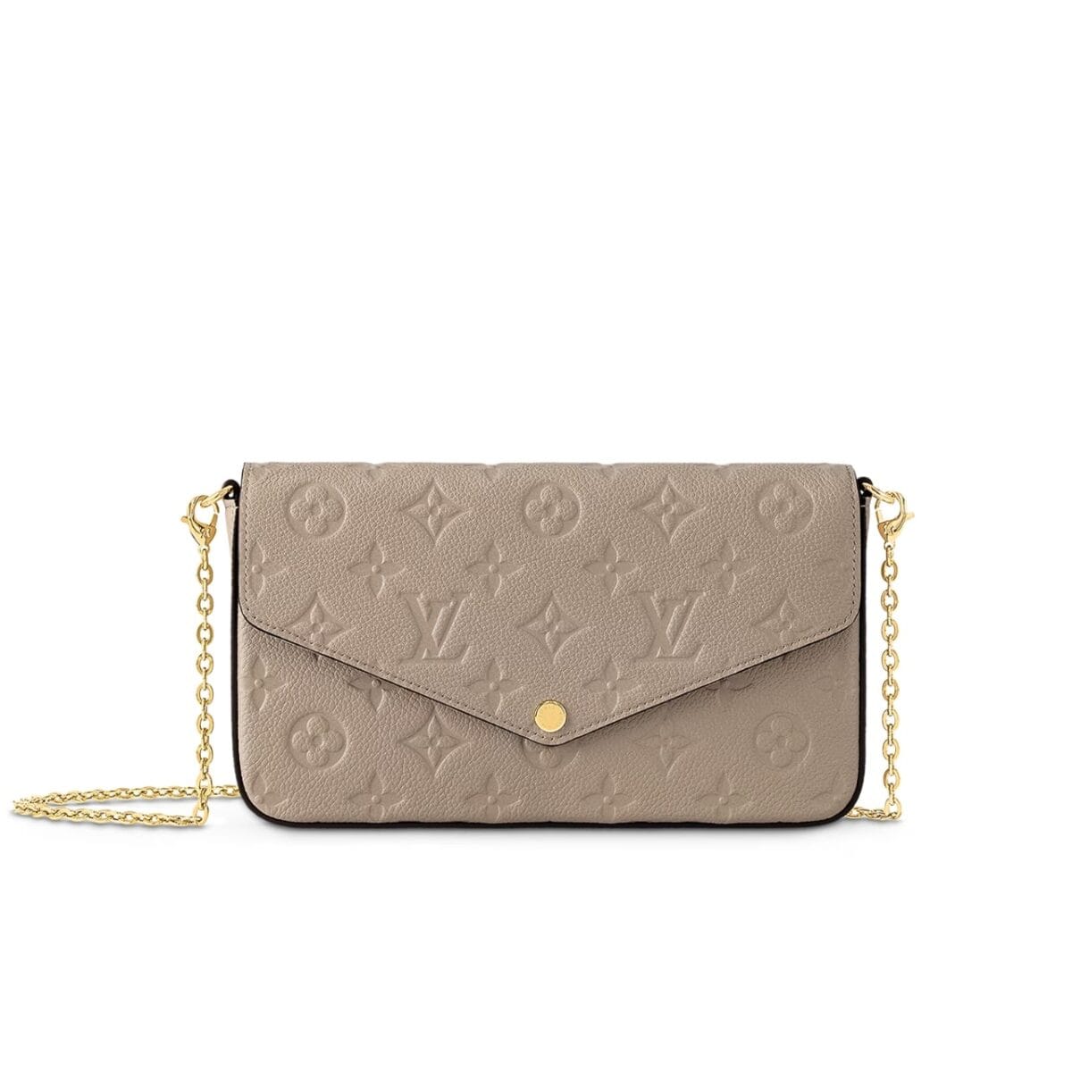 Louis Vuitton Felicie Pochette Monogram Bag Beige 21Cm M82609 - Image 1