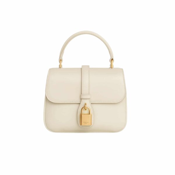 Celine Mini Tabou In Smooth Calfskin White 17Cm 10L343Fb6 01Hi