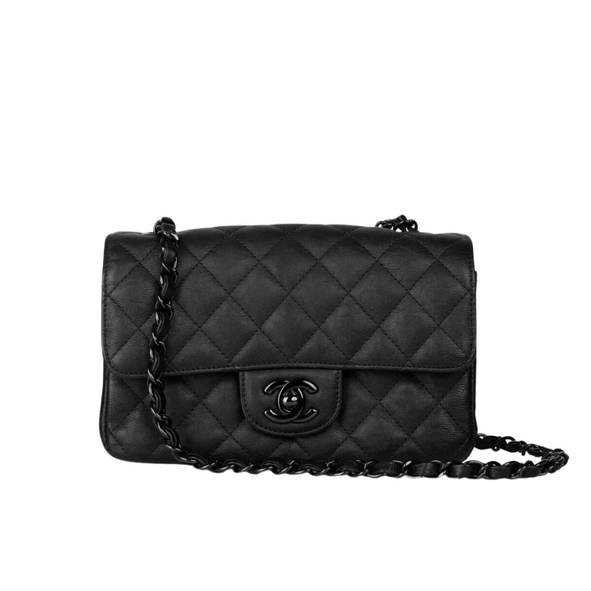 Chanel Flap Bag Black 20Cm - Image 1