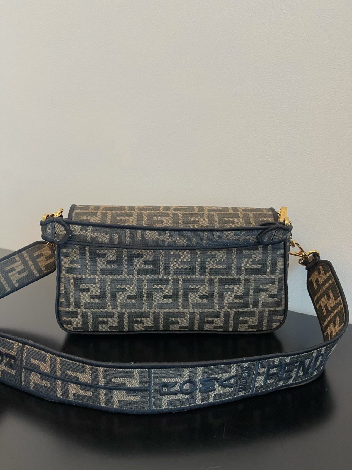 Fendi Baguette Jacquard Ff Fabric Bag 26Cm 8Br600A6V5F17U4 - Image 7