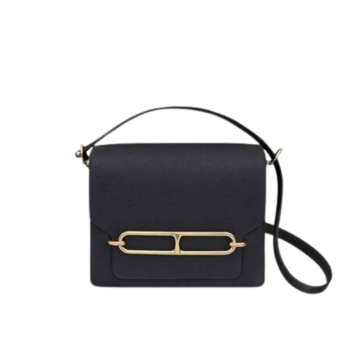 Hermes Shiny Alligator Mini Roulis Permabrass Hardware Black 18Cm - Image 1