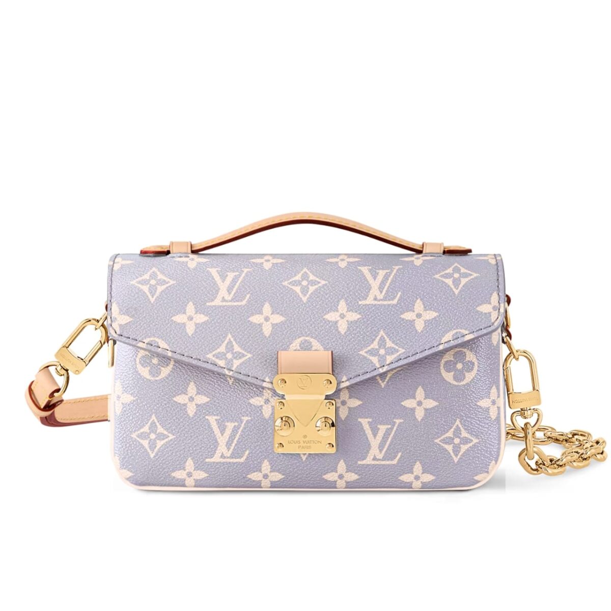 Louis Vuitton Pochette M?tis East West Coated Canvas Trianon Purple Gray 21Cm M12429 - Image 1