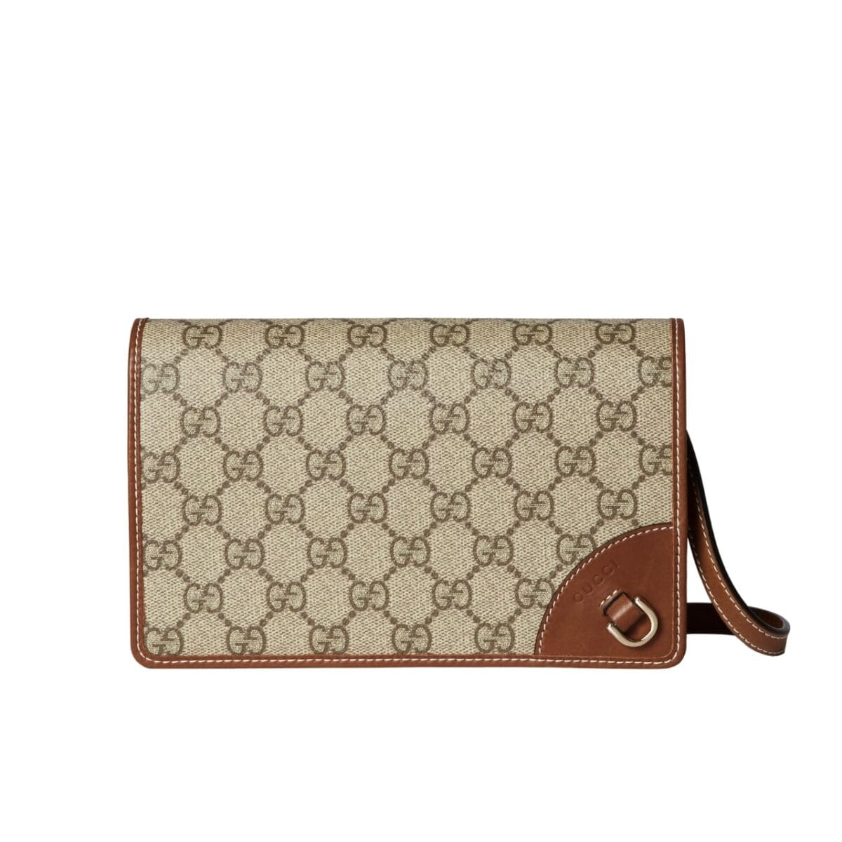 Gucci Gg Emblem Super Mini Shoulder Bag Beige 20Cm 820688 Fad6L 9758 - Image 1