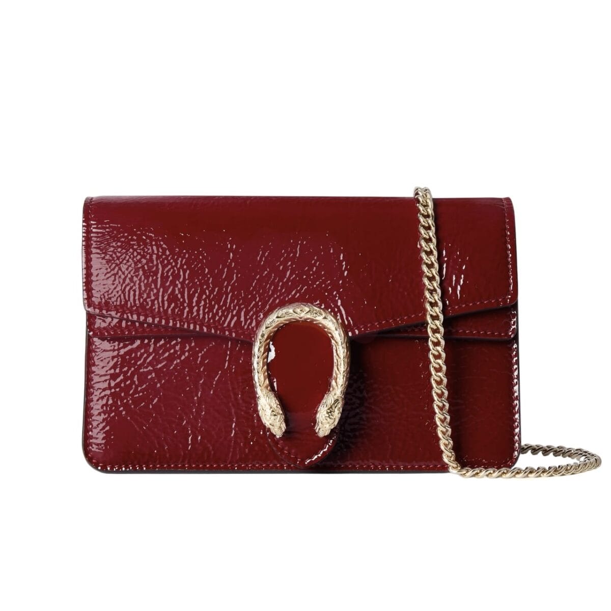 Gucci Dionysus Super Mini Bag Patent Leather Rosso Ancora Red 18Cm 795368 0Aaa8 6207 - Image 1