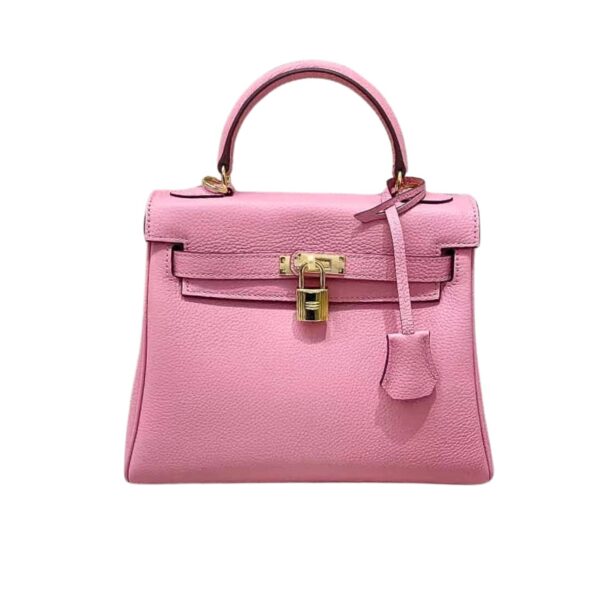 Herm?s Kelly 28 Sellier Handbag In Rose Confetti Epsom Leather With Palladium Hardware 28Cm