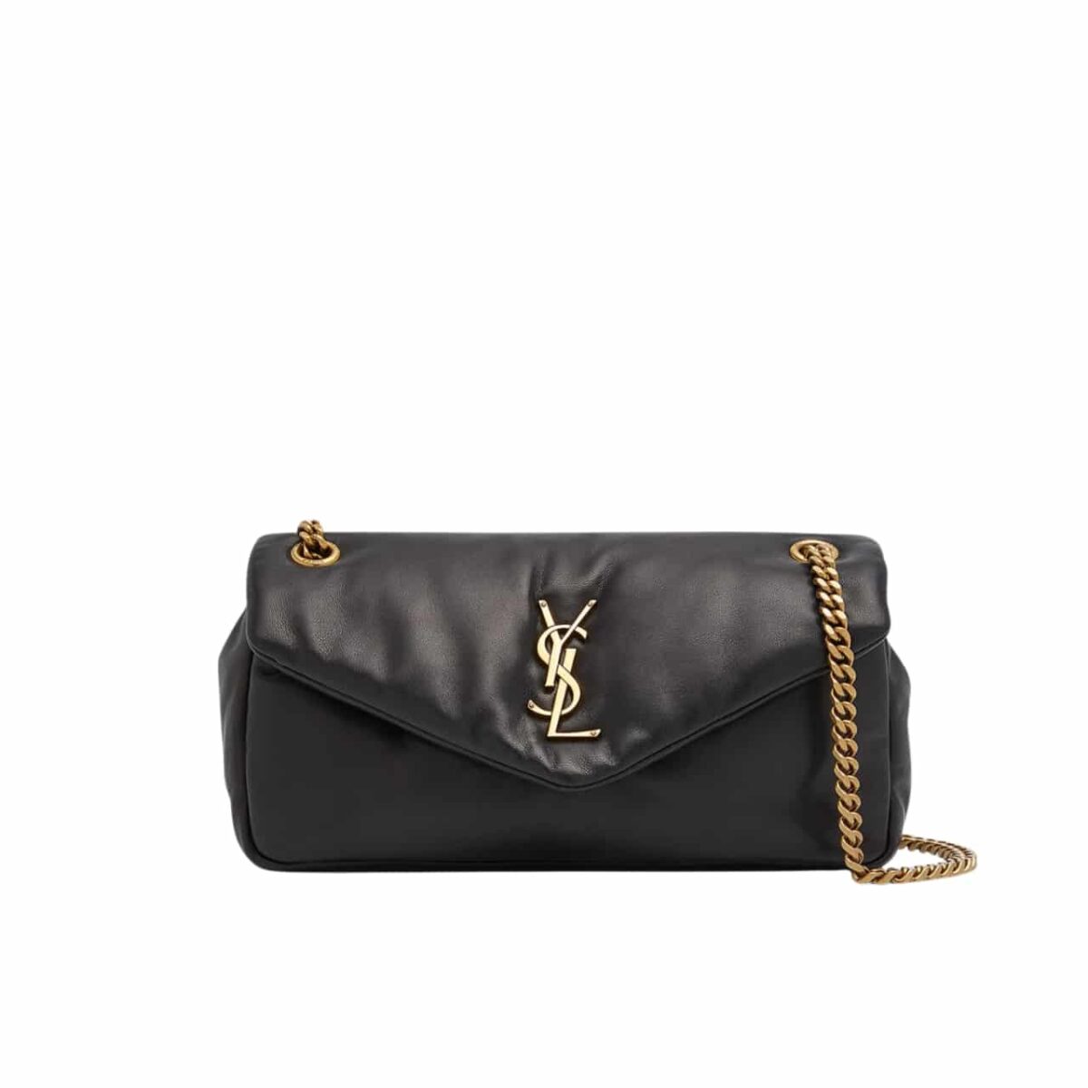 Saint Laurent Calypso Small In Plunged Lambskin Black 27Cm 734153Aacqo1000 - Image 1