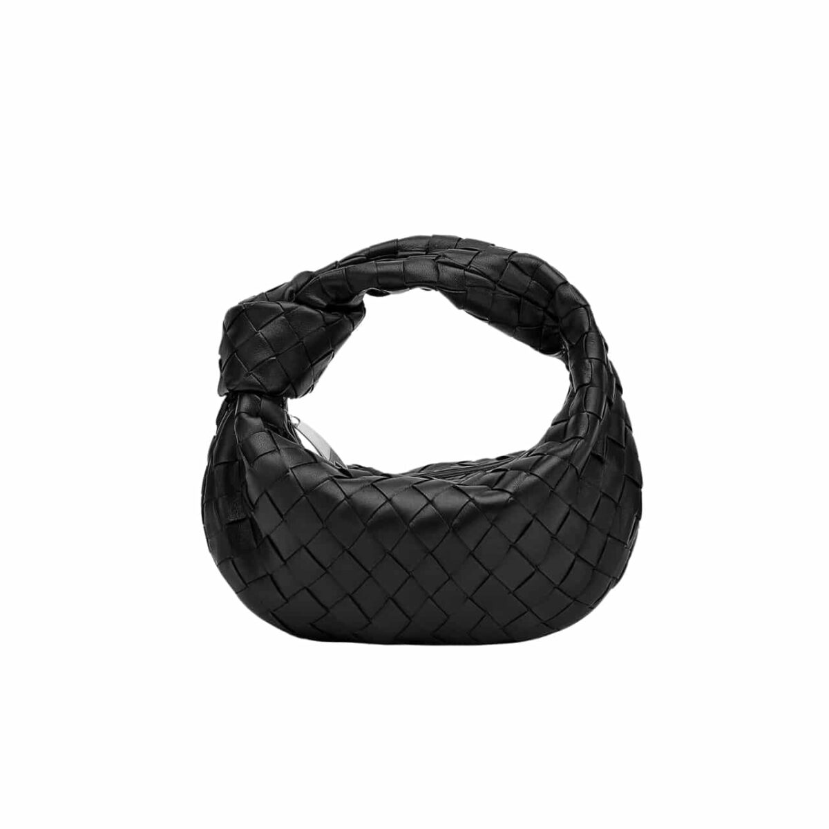 Bottega Veneta Jodie Intrecciato Leather Handle Bag Black 27Cm 690225Vcpp01229 - Image 1