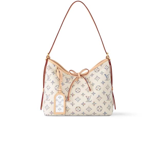 Louis Vuitton Carryall Pm Multicolor Beige 30Cm M24707