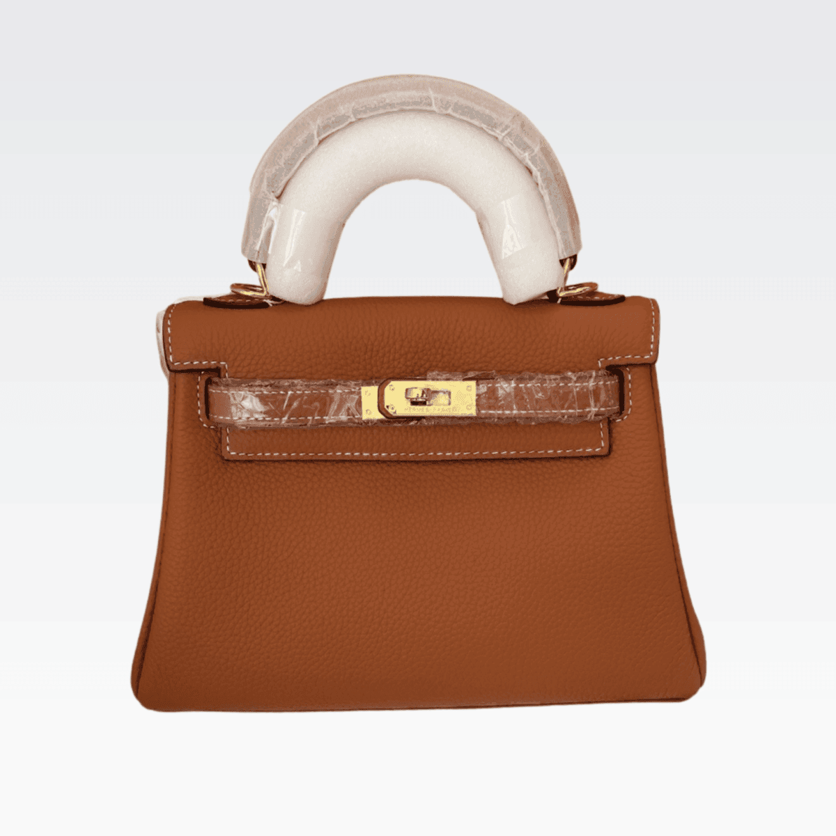 Hermes Kelly Sellier Rouge Epsom Gold Hardware Brown 25Cm - Image 1