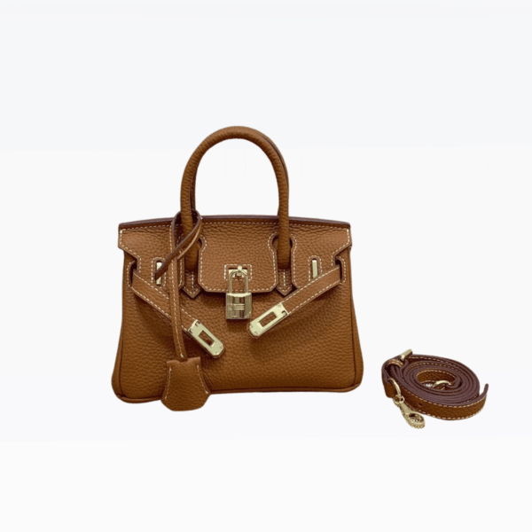 Hermes Birkin Mini Gold Hardware Epsom Brown 20Cm