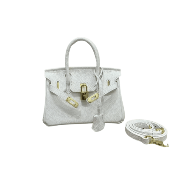 Hermes Birkin Mini Gold Hardware Epsom White 20Cm