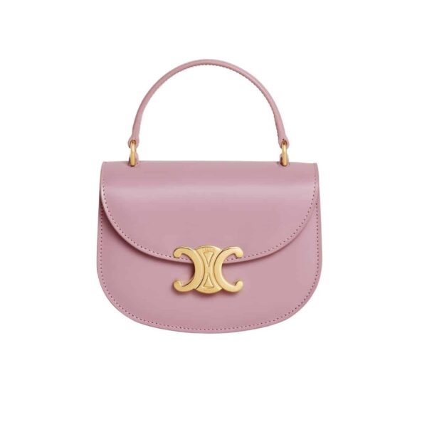 Celine Mini Besace Clea In Shiny Calfskin Petal 15Cm 10L063Etz 25Tl