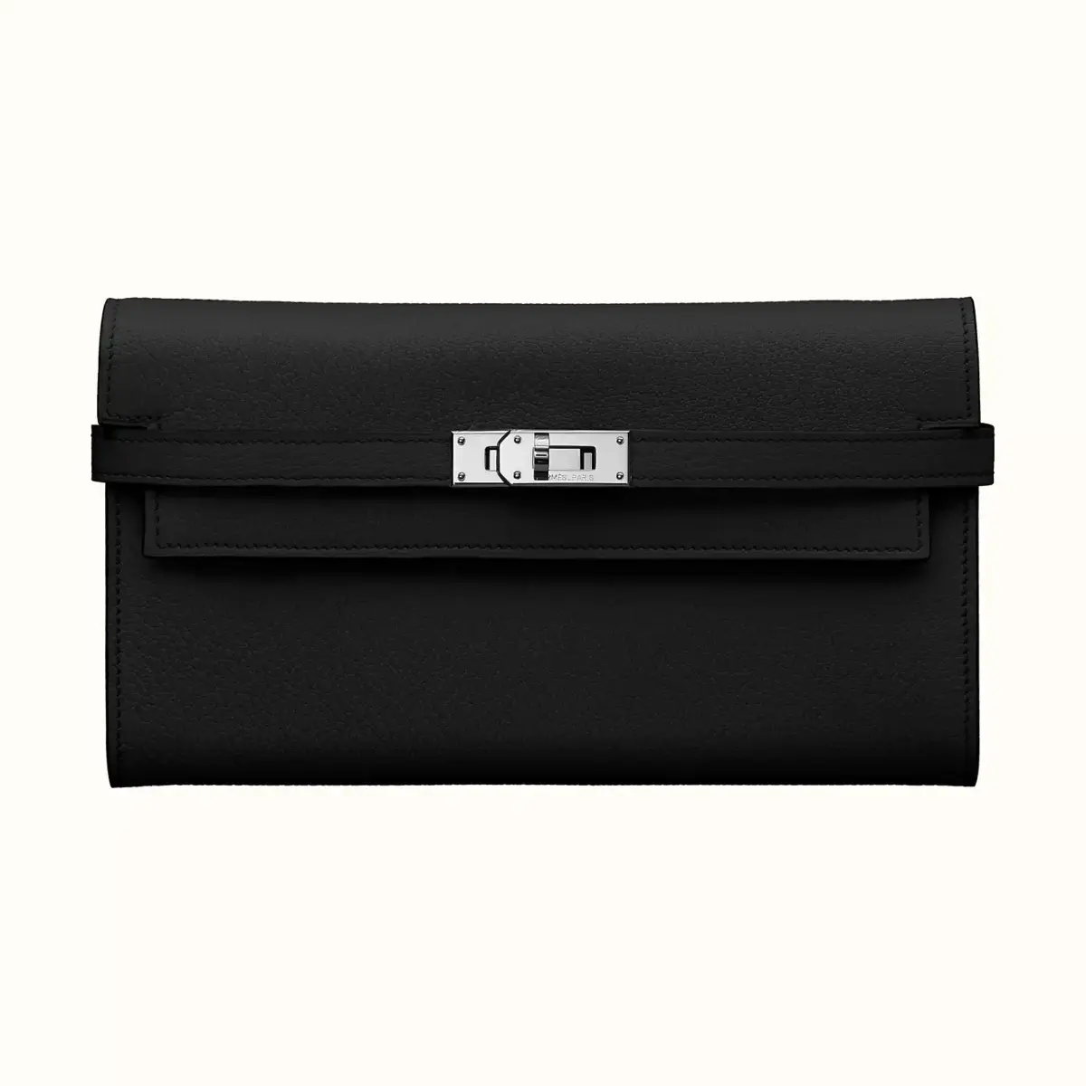 Hermes Kelly Classic Wallet Black H051303Ck89 - Image 1