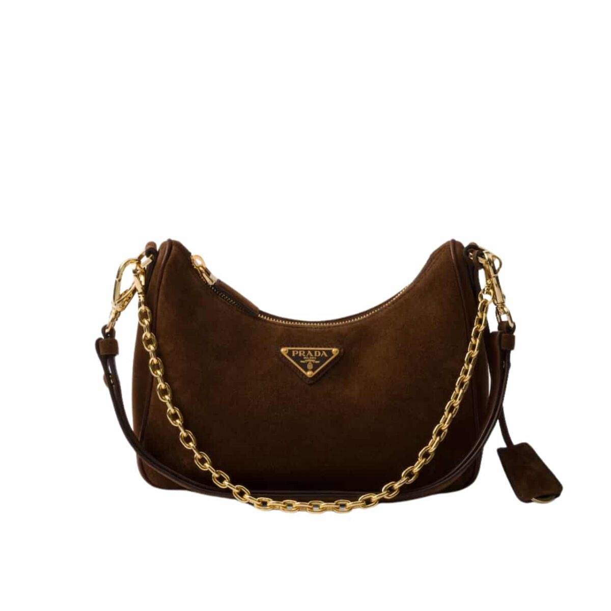 Prada Re Edition Suede Mini Bag Cocoa Brown 22Cm 1Bc204 2C4S F0324 V Qoo - Image 1
