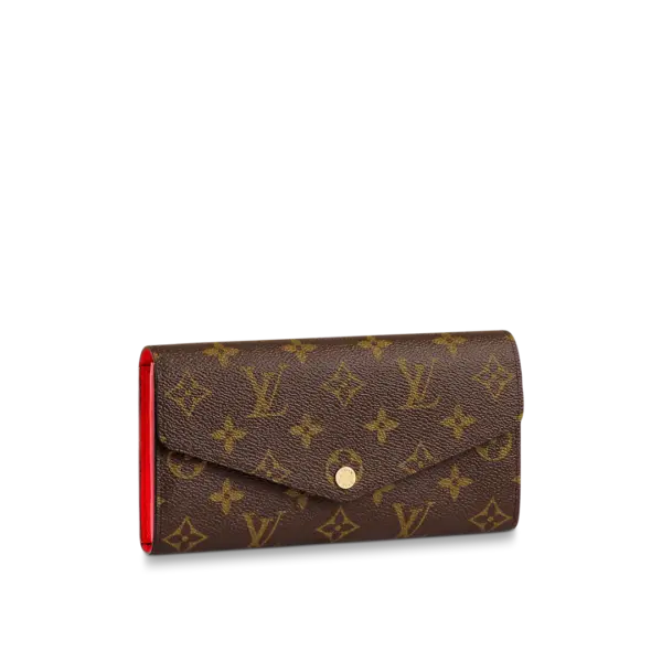 Louis Vuitton Sarah Monogram Wallet 19Cm Red M62236