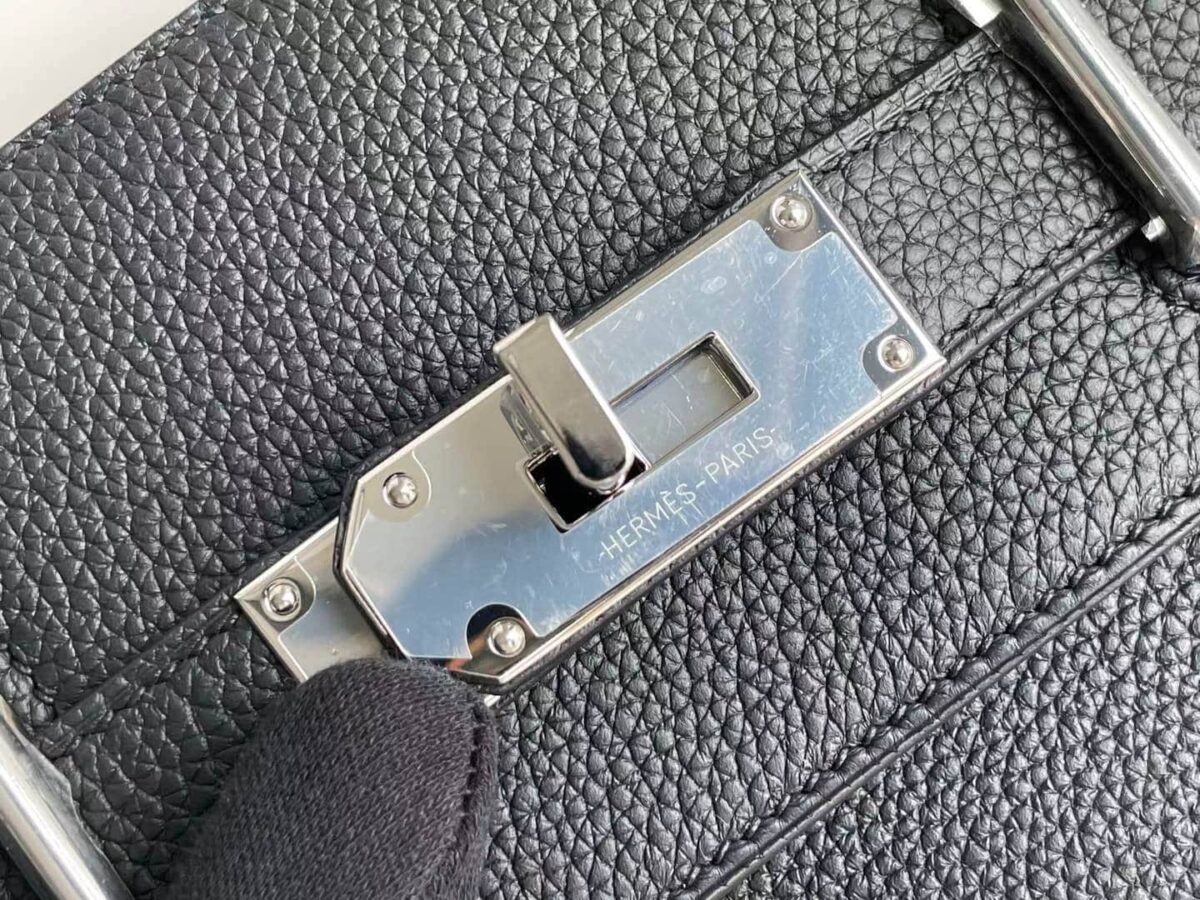 Hermes Hac A Dos Togo Backpack Palladium Hardware Black 29Cm - Image 7