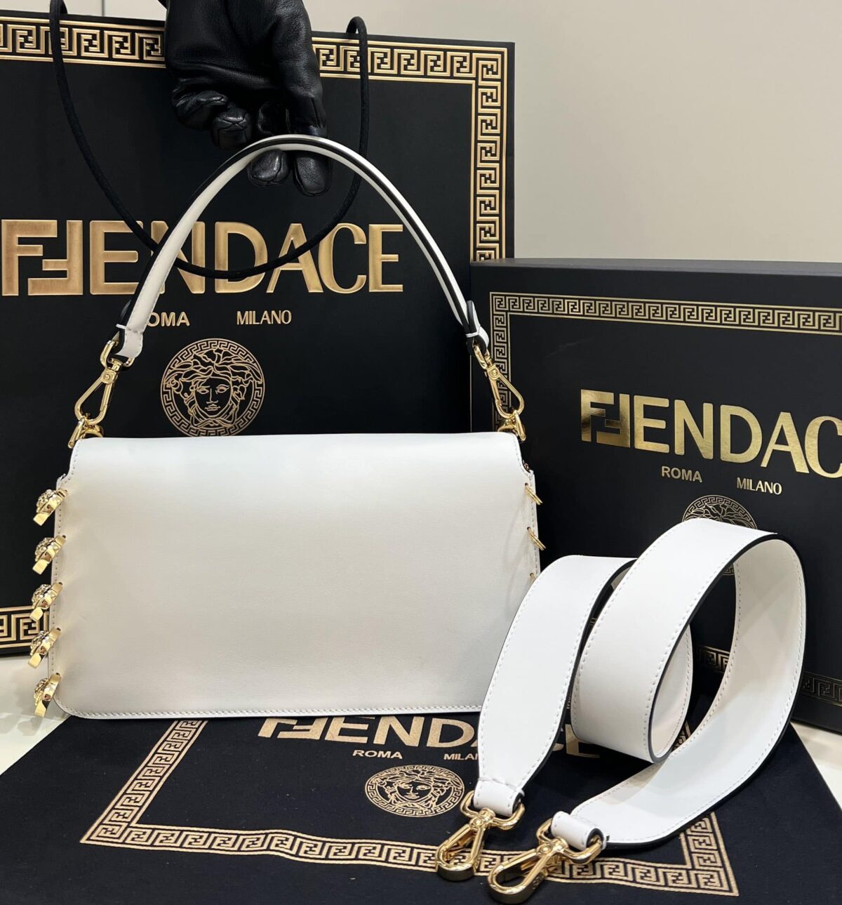 Fendace Baguette Brooch White 8Br801Ajt6F0K7E - Image 3