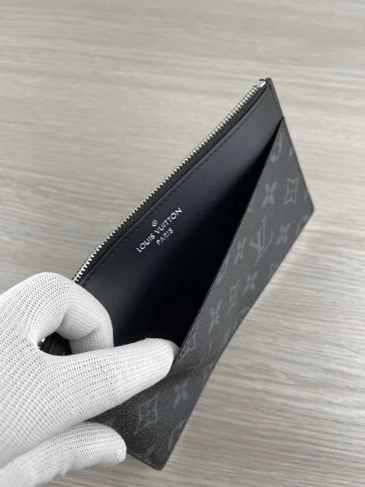Louis Vuitton Monogram Slim Purse Full Black M80348 - Image 2
