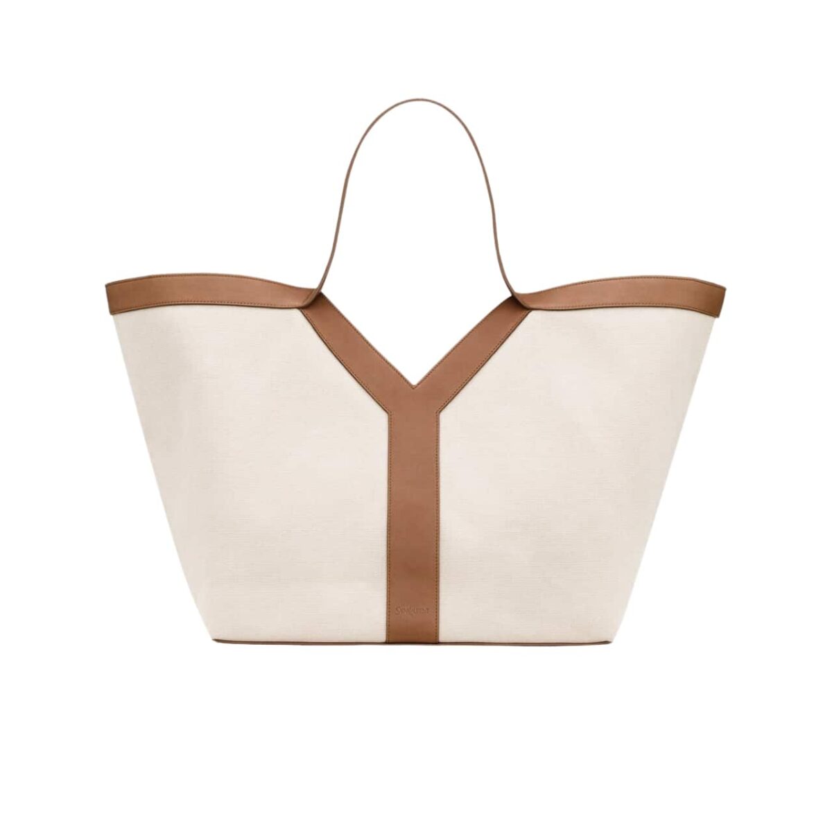 Saint Laurent Y Tote In Leather Bag White - Image 1