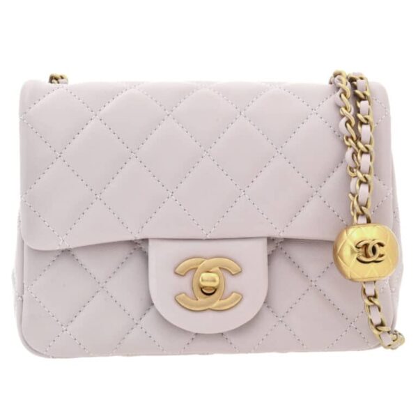Chanel Quilted Mini Flap Bag Cream 18Cm