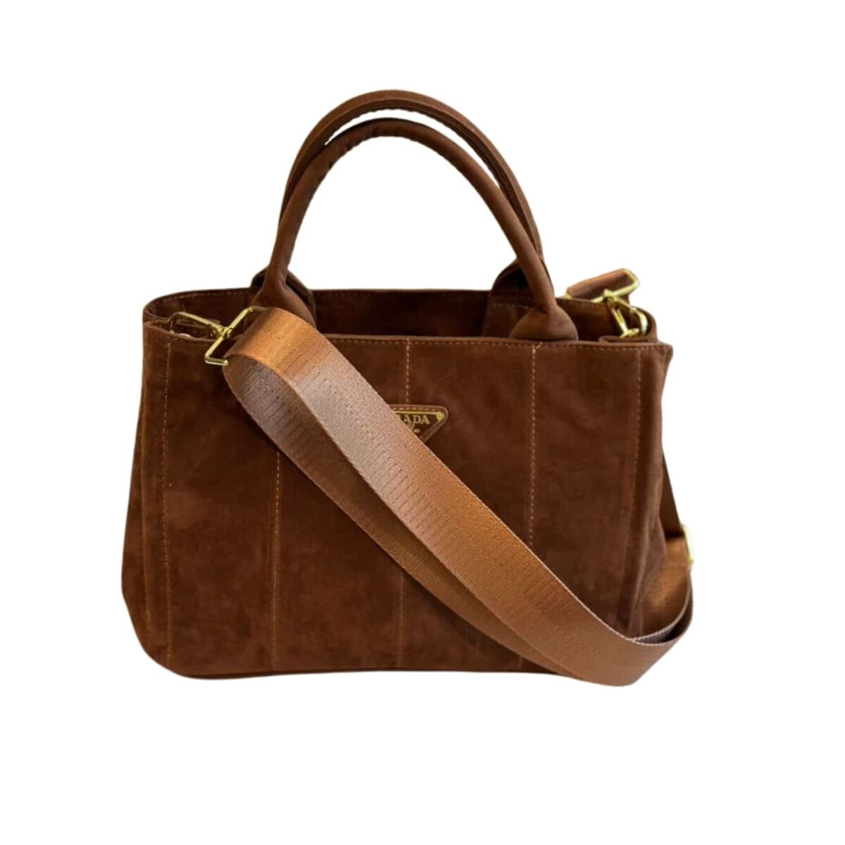 Prada Torebka Torba Suede Tote Bag Cocoa Brown 30Cm - Image 1