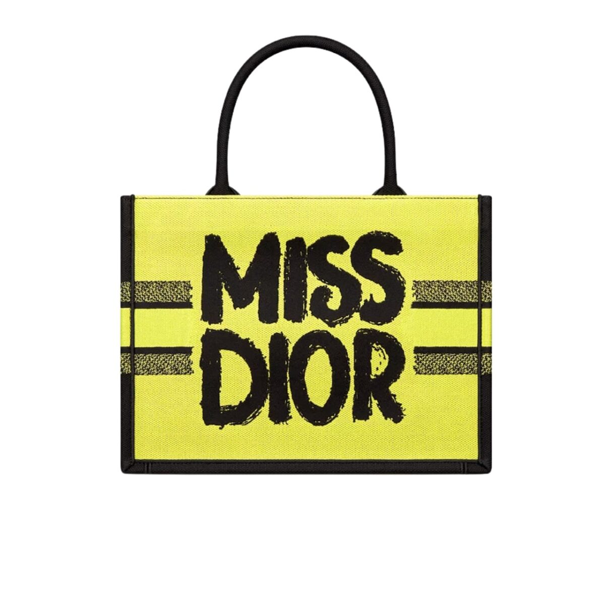 Dior Book Tote Miss Dior Graffiti Embroidery Two Tone Yellow And Blue 41Cm - Image 1