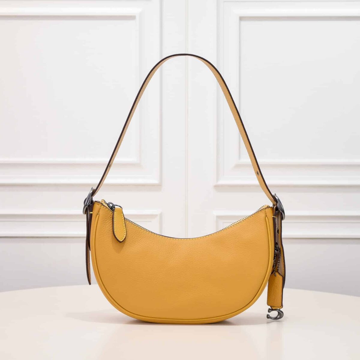 Coach Luna Shoulder Bag Yellow Cc439 - Image 7