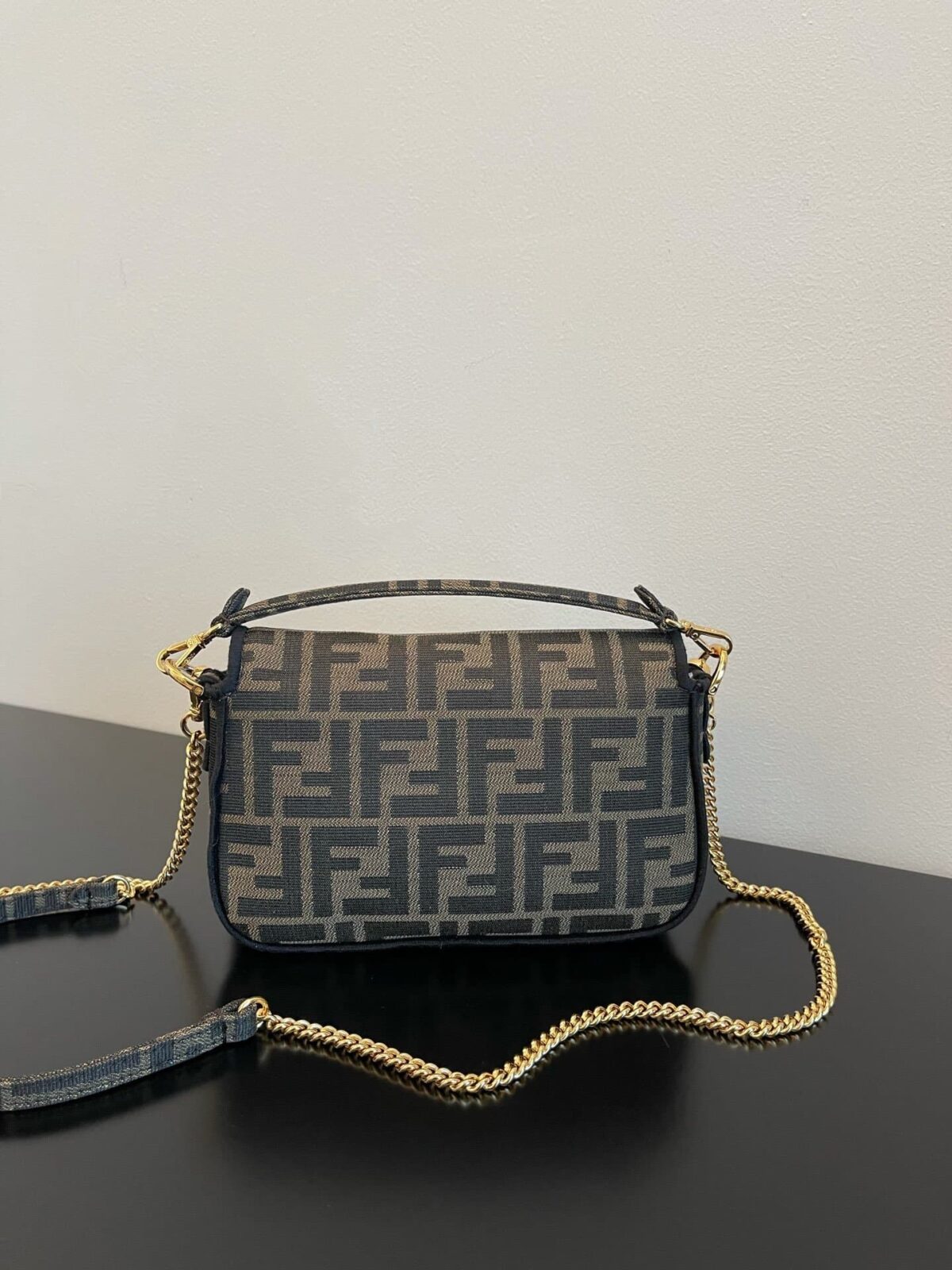 Fendi Mini Baguette Brown 8Bs017A6V5F17U4 - Image 3