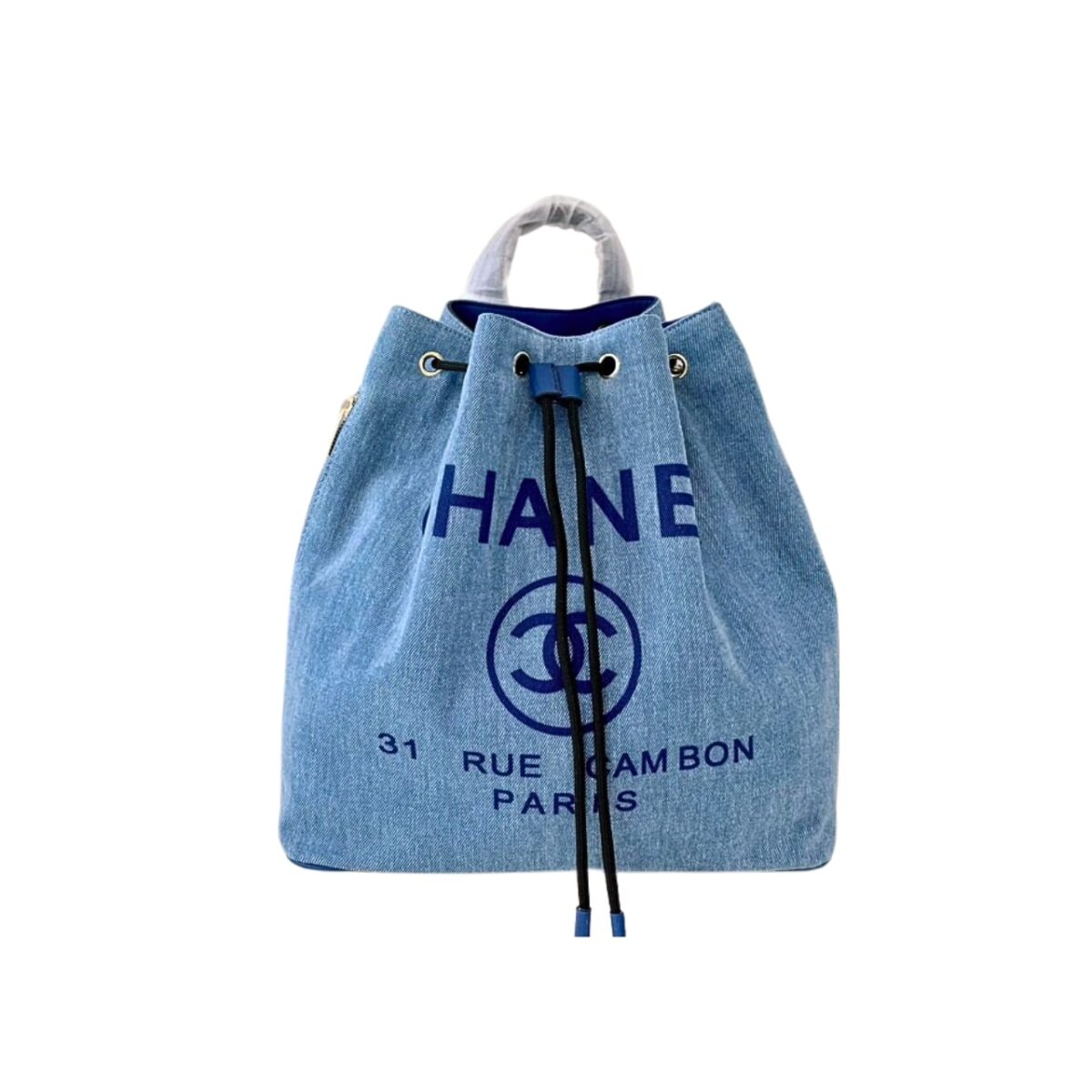 Chanel Deauville Backpack Blue 34Cm - Image 1