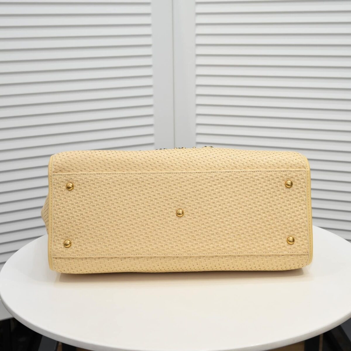 Chanel Straw Deauville Tote Bag 39Cm - Image 3