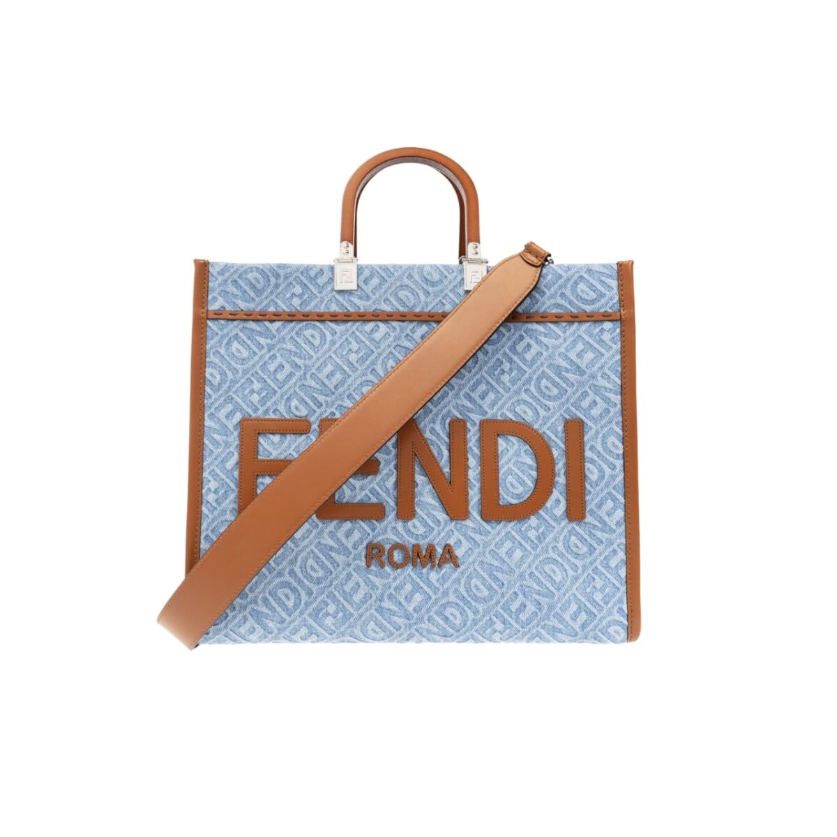 Fendi Sunshine Medium Denim Light Blue 35Cm - Image 1