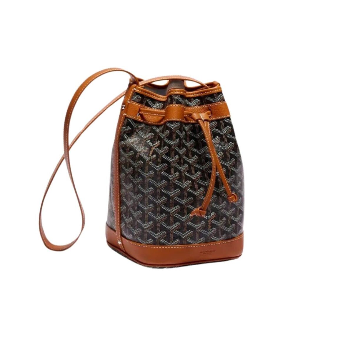 Goyard Goyardine Petit Flot Bucket Bag Black Tan 23Cm Peflotpmlty01Cl03P - Image 1