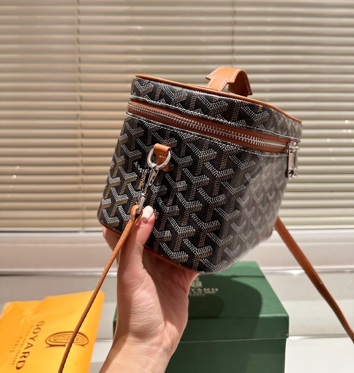 Goyard Muse Vanity Case Black Tan 20Cm Musevapmlty01Cl03P - Image 6