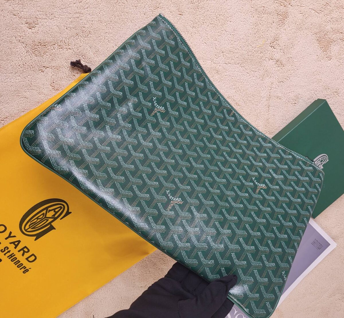 Goyard Senat Mm Pouch Green 36Cm Senat2Mgmty09Cl09P - Image 2