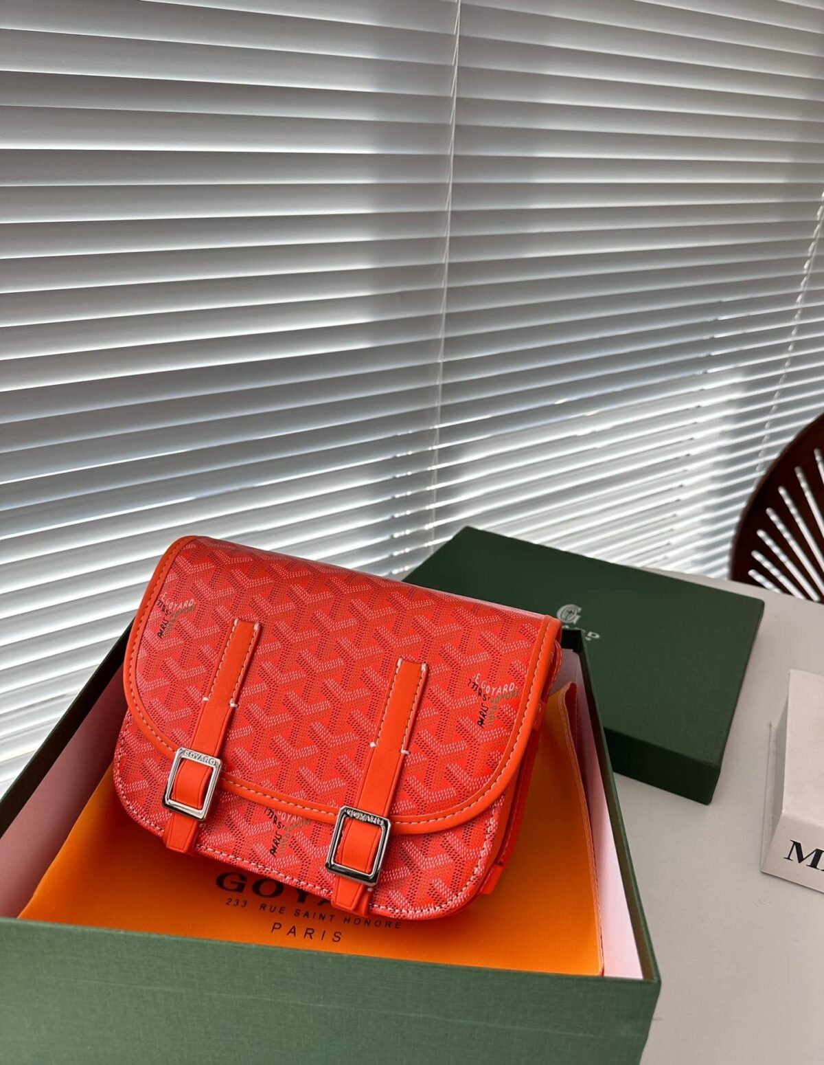 Goyard Goyardine Belvedere Pm Messenger Bag Orange 21Cm - Image 2