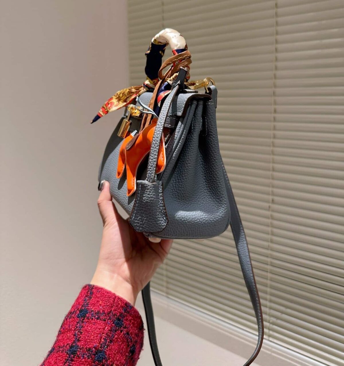 Hermes Kelly Togo Gray 20Cm - Image 2