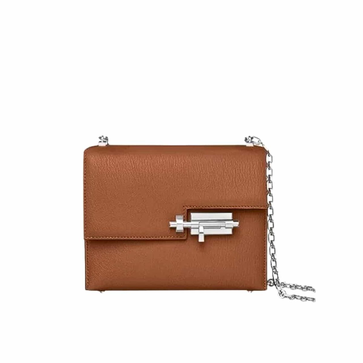 Hermes Verrou Chain Lock Mini Bag Brown 17Cm - Image 1