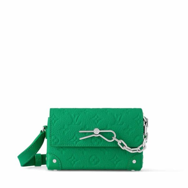 Louis Vuitton Steamer Wearable Wallet Taurillon Monogram Cowhide Leather Green 17Cm M82918