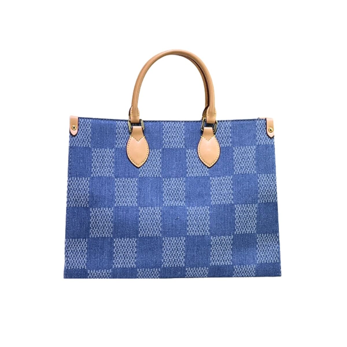 Louis Vuitton On The Go Mm Damier Demin Blue 35Cm - Image 1