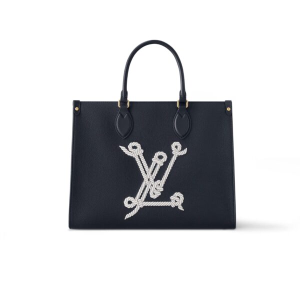Louis Vuitton Onthego Mm Lv Initials Black 35Cm M24834