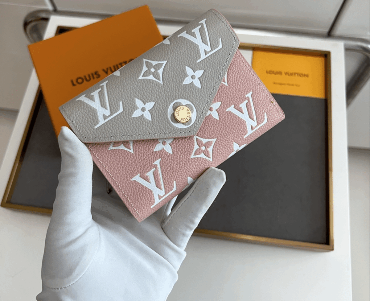 Louis Vuitton Victorine Short Wallet Pink And Grey 12Cm M81557 - Image 5