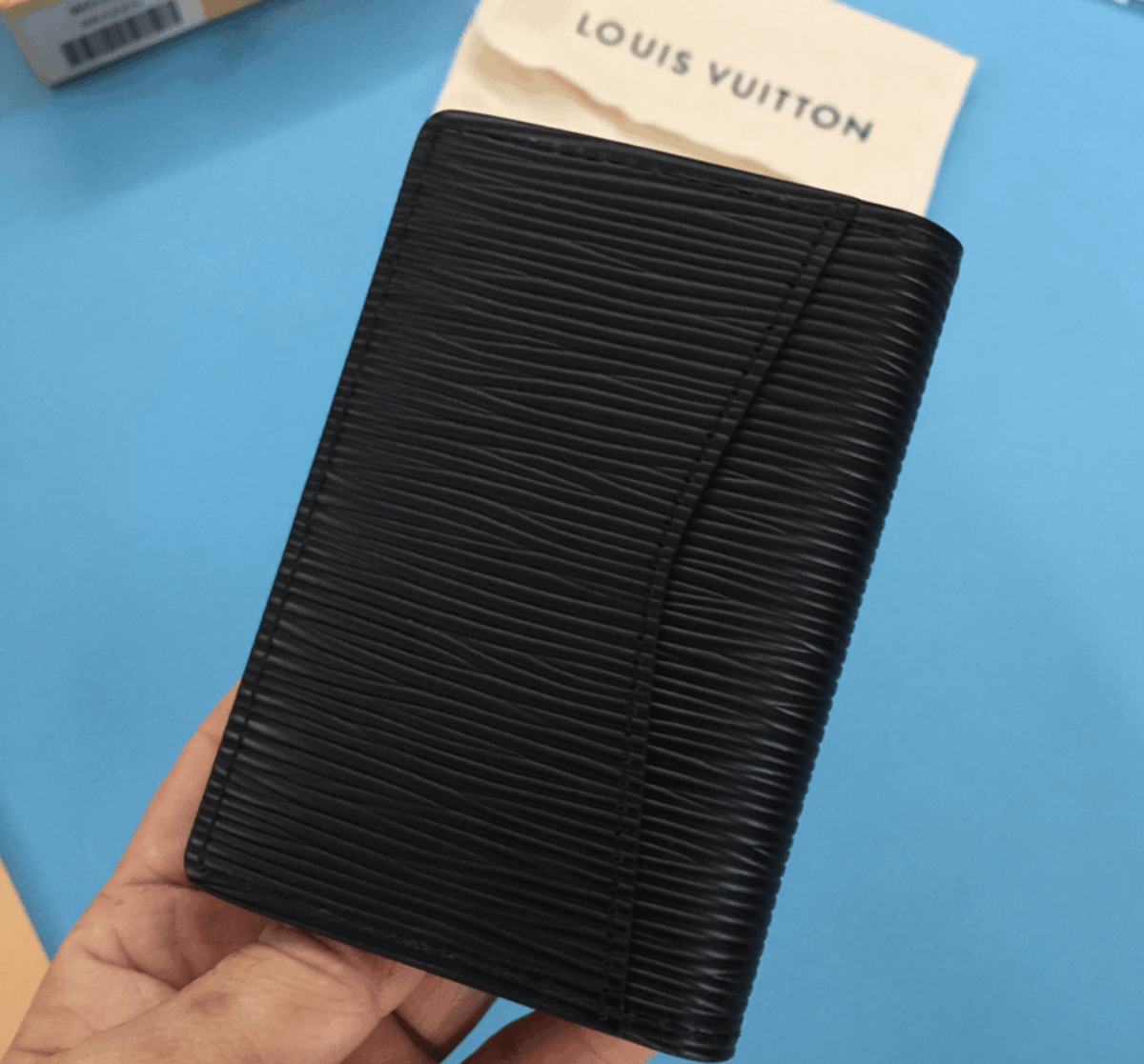 Louis Vuitton Pocket Organizer Epi Leather Black 11Cm M60642 - Image 8