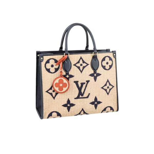 Louis Vuitton Onthego Mm Raffia Tote Bag 40Cm M57723
