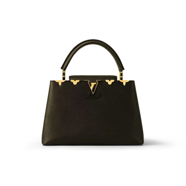 Louis Vuitton Capucines Mm Bag Black 27Cm M54663