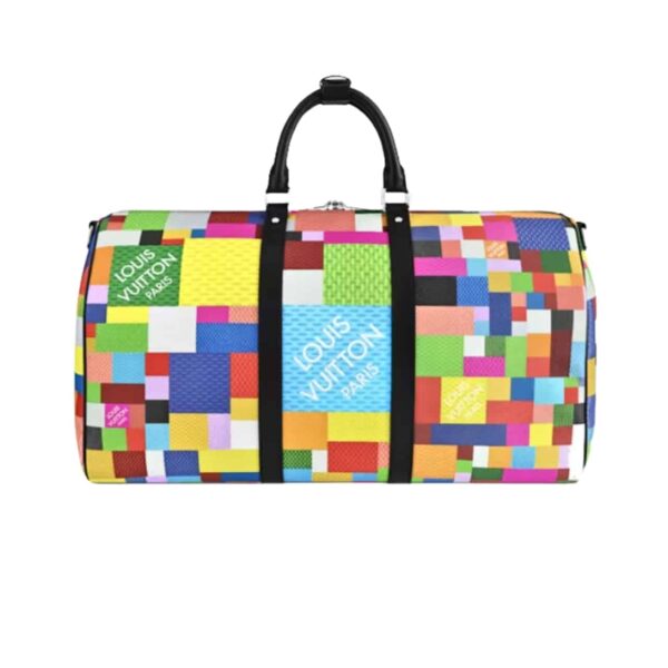 Louis Vuitton Keepall Bandouliere 45 Damier Graphite 3D Multicolor 45Cm