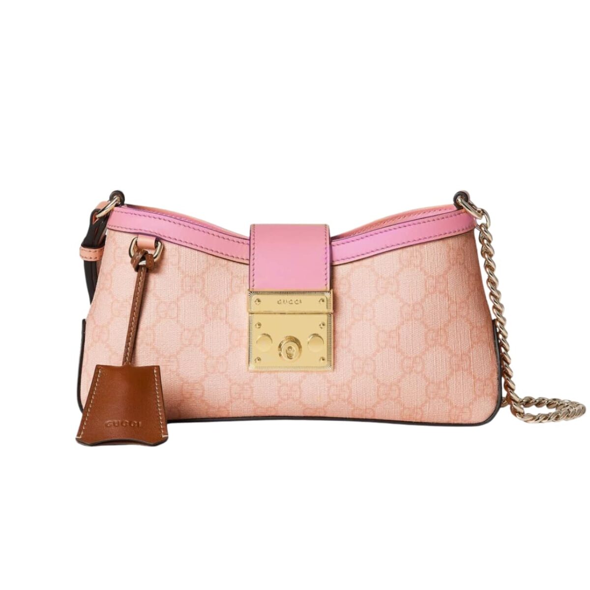 Gucci Padlock Small Shoulder Bag Gg Supreme Dusty Pink 27Cm 811705 Fad3R 6244 - Image 1