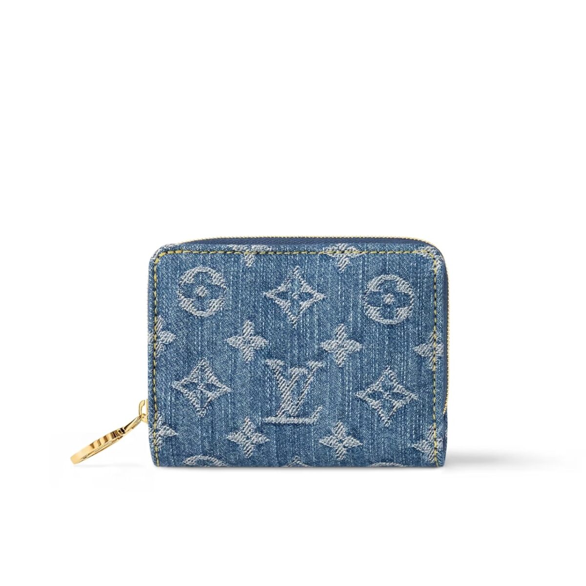 Louis Vuitton Lou Wallet Monogram Denim Blue 11Cm M83160 - Image 1