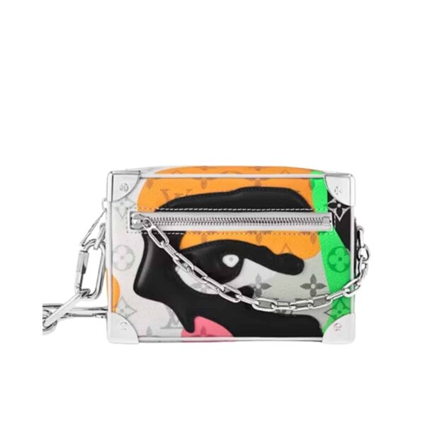 Louis Vuitton Mini Soft Trunk White Multicolor 18Cm