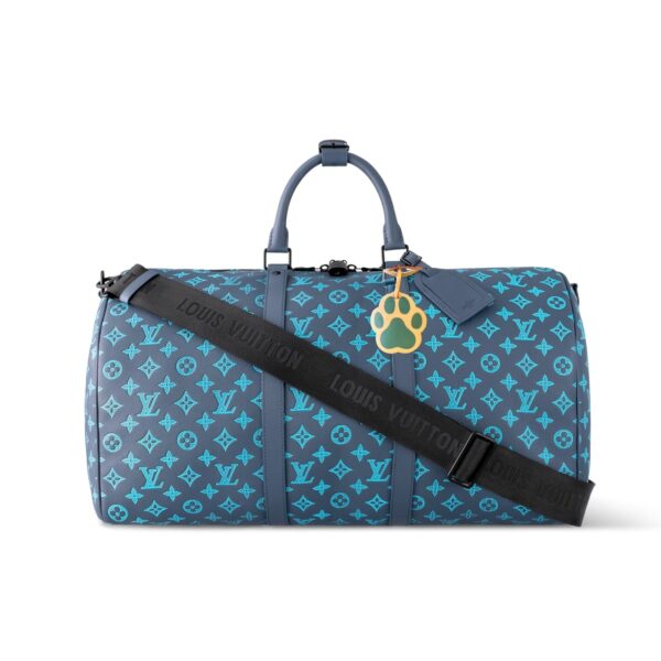 Louis Vuitton Keepall Bandoulière Navy River Blue 45Cm M46593
